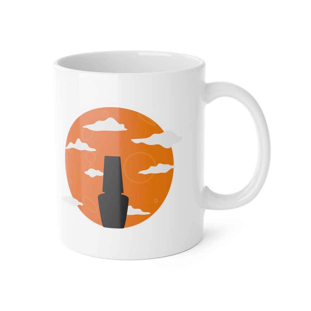 Spooky Silhouette White Ceramic Mug