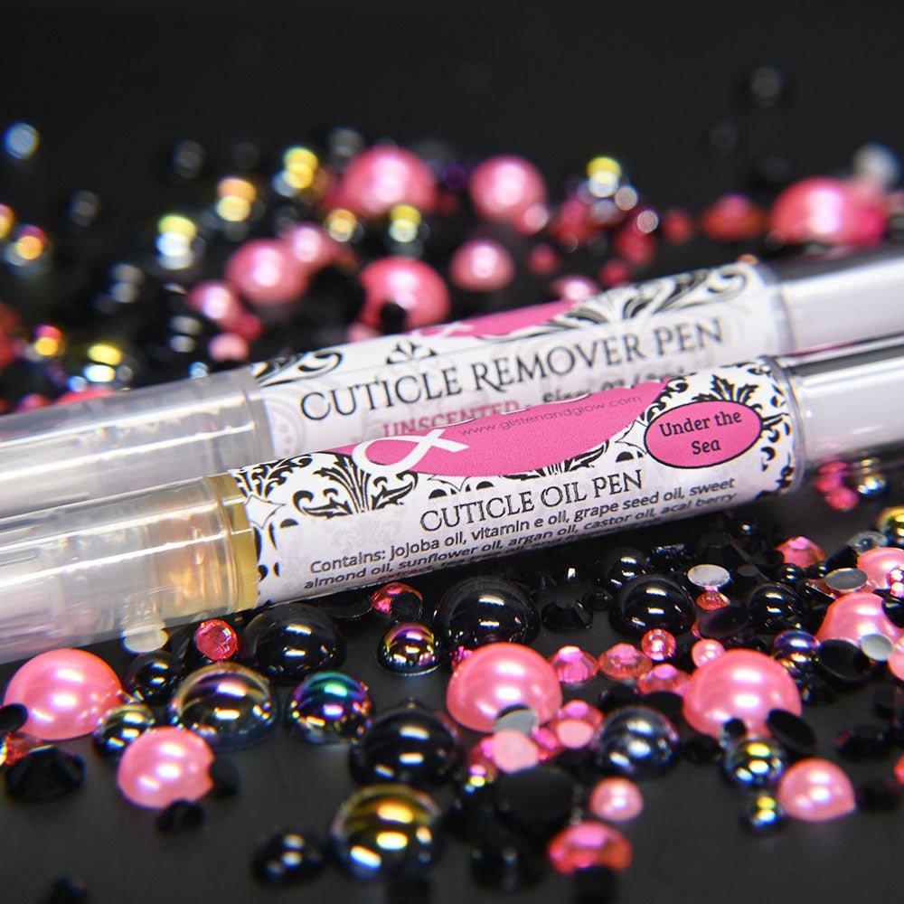 Cuticle Remover & Cuticle Oil Pen Duo by Glisten & Glow