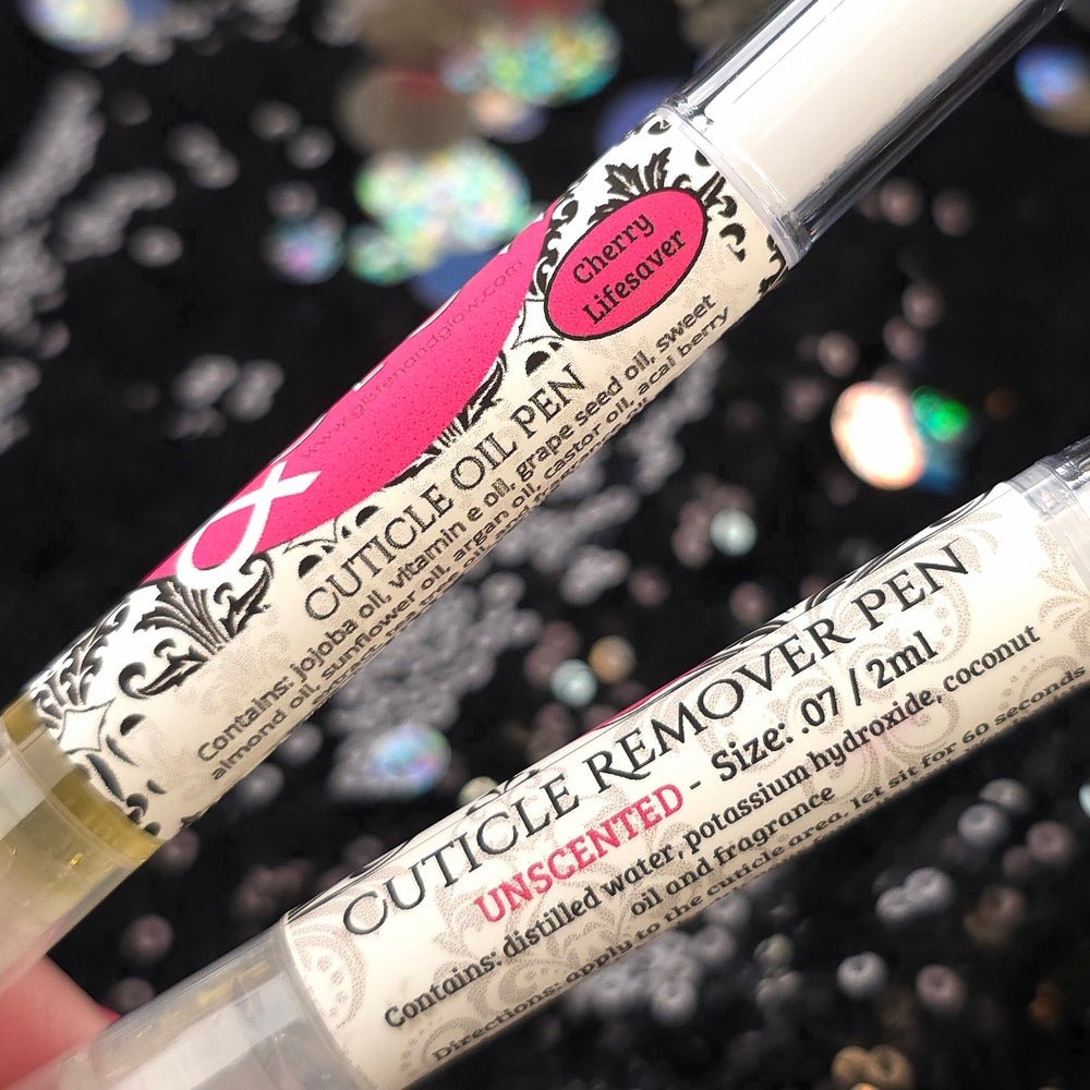 Cuticle Remover & Cuticle Oil Pen Duo by Glisten & Glow