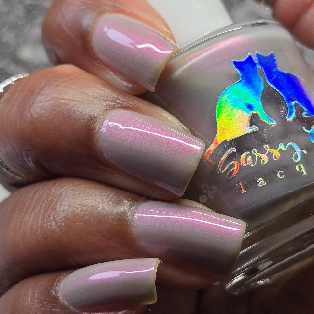 Sassy Cats Lacquer | It's giving Apparition Light