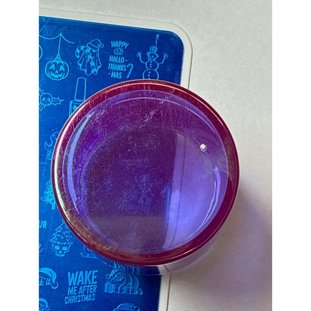 Clear Jelly Nail Art Stamper - Purple