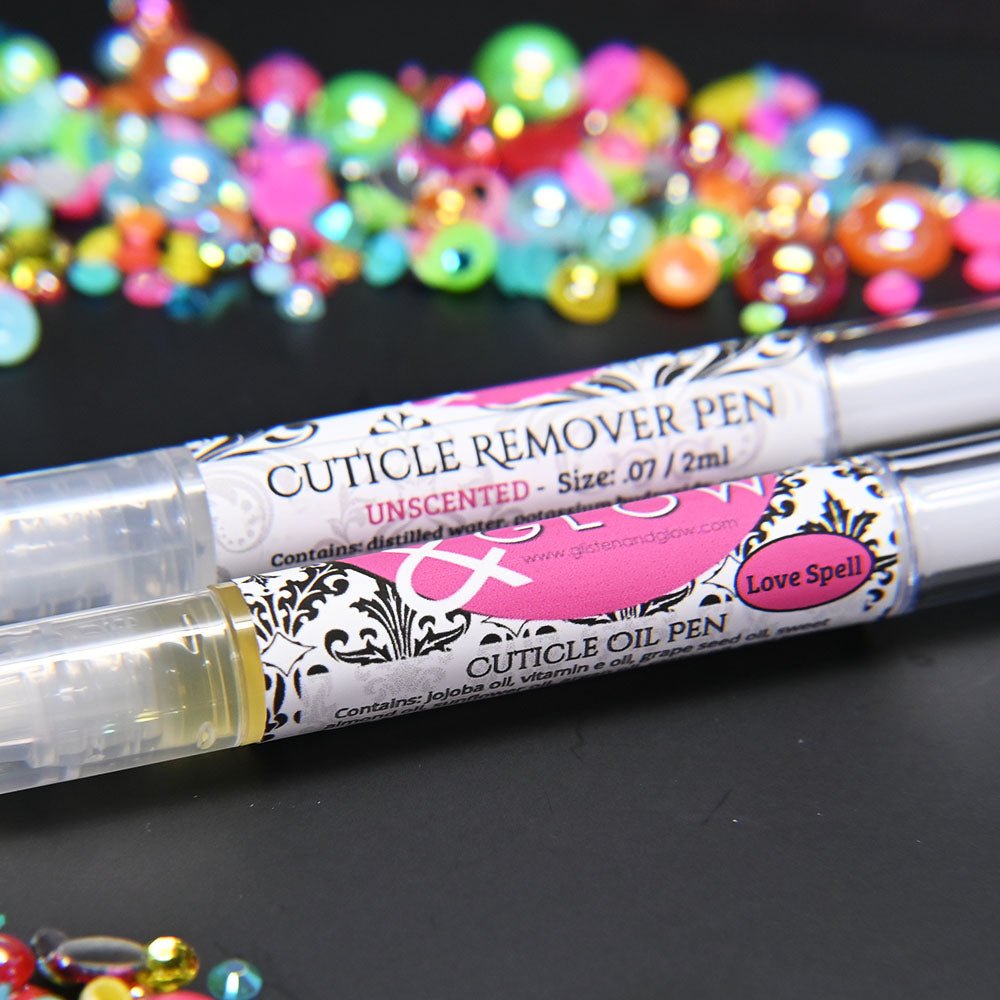 Cuticle Remover & Cuticle Oil Pen Duo by Glisten & Glow