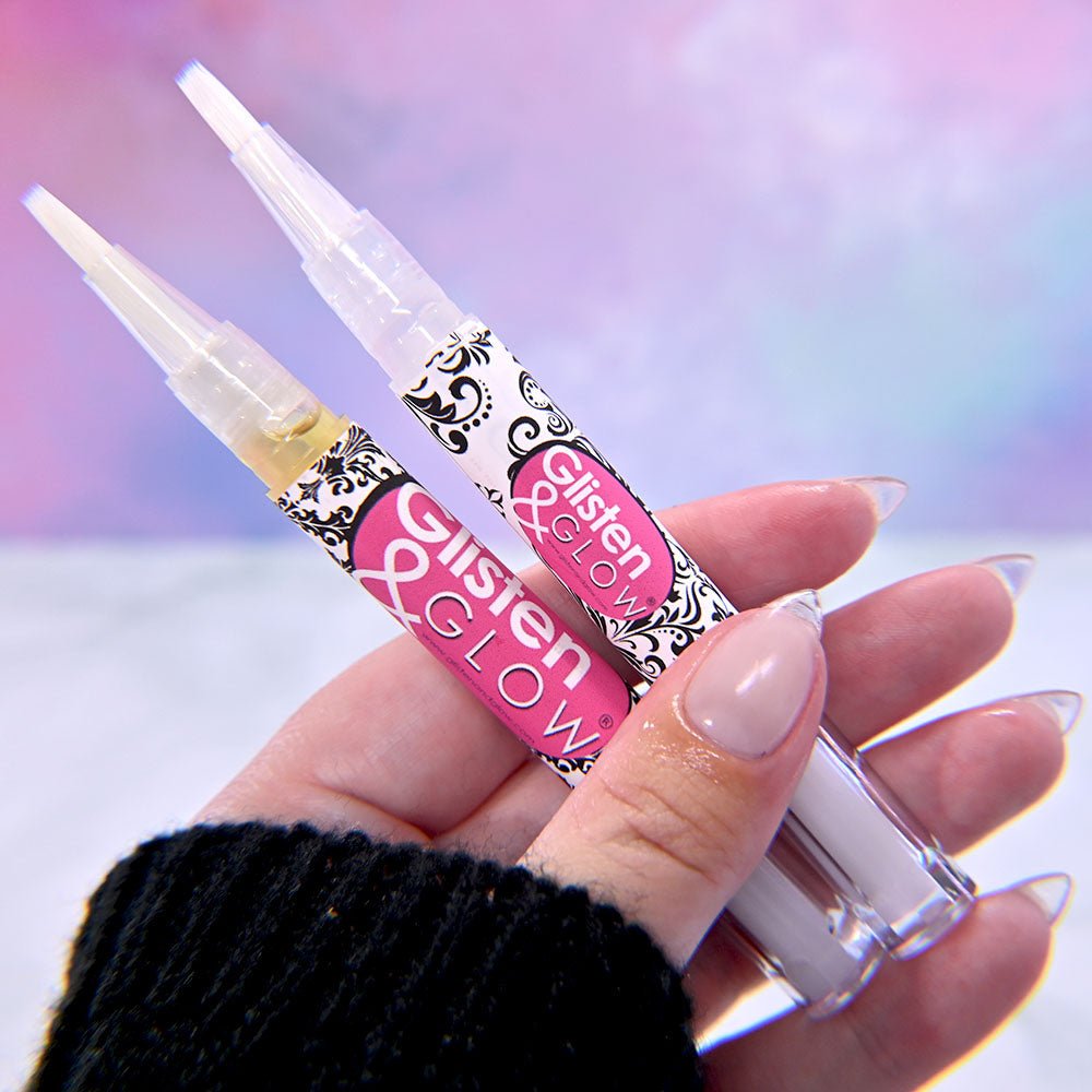 Cuticle Remover & Cuticle Oil Pen Duo by Glisten & Glow