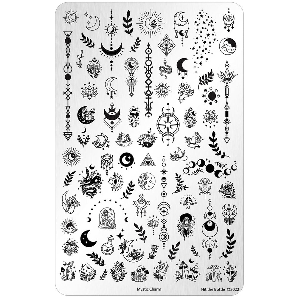 Stamping Plate by Hit the Bottle Polishes | Mystic Charm
