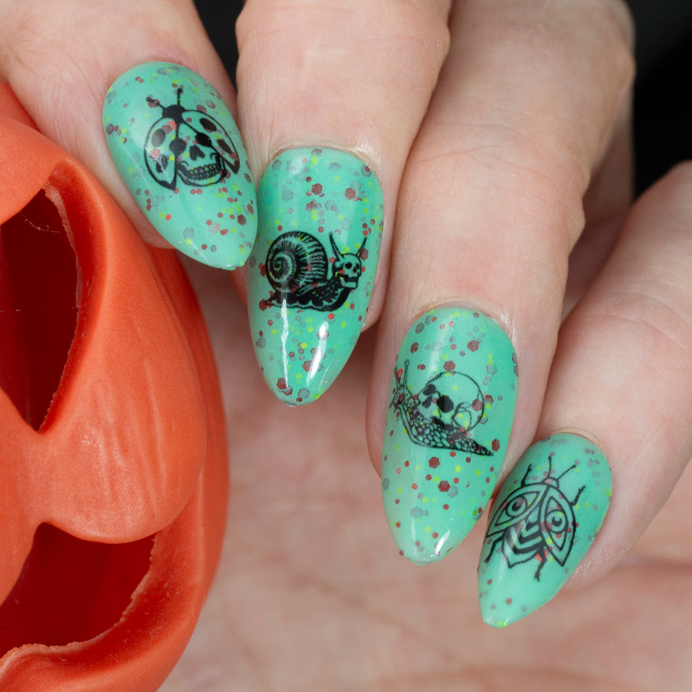 Stamping Plate by Hit the Bottle Polishes | Embrace the Darkside 05