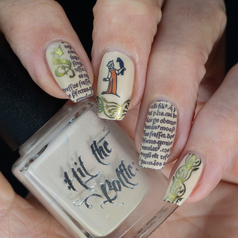 Stamping Plate by Hit the Bottle Polishes | Medieval Musings