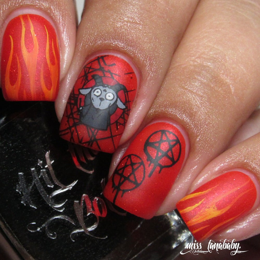 Stamping Plate by Hit the Bottle Polishes | So Creepin' Cute