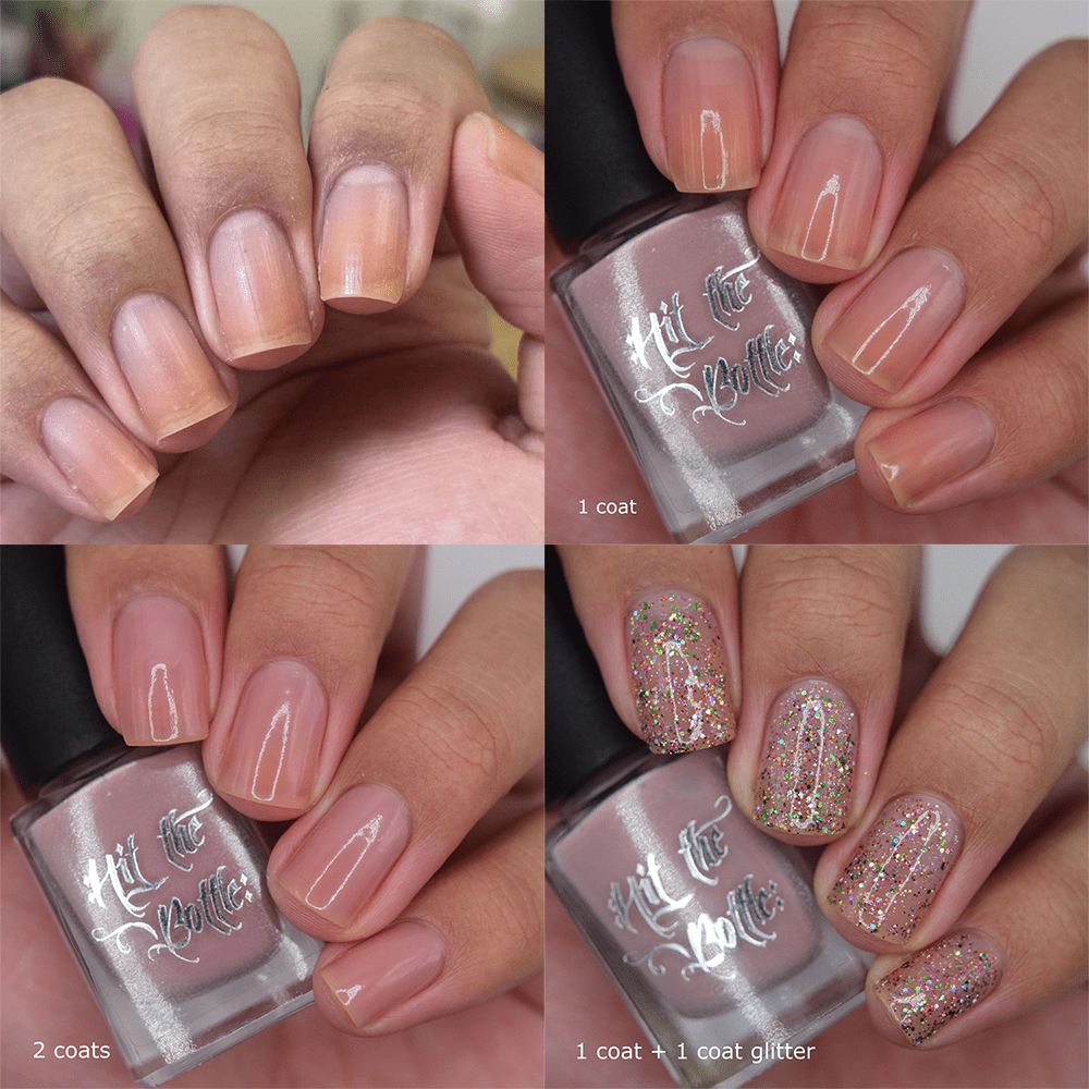 Base Coat by Hit the Bottle Polishes | Rose Ash Undies