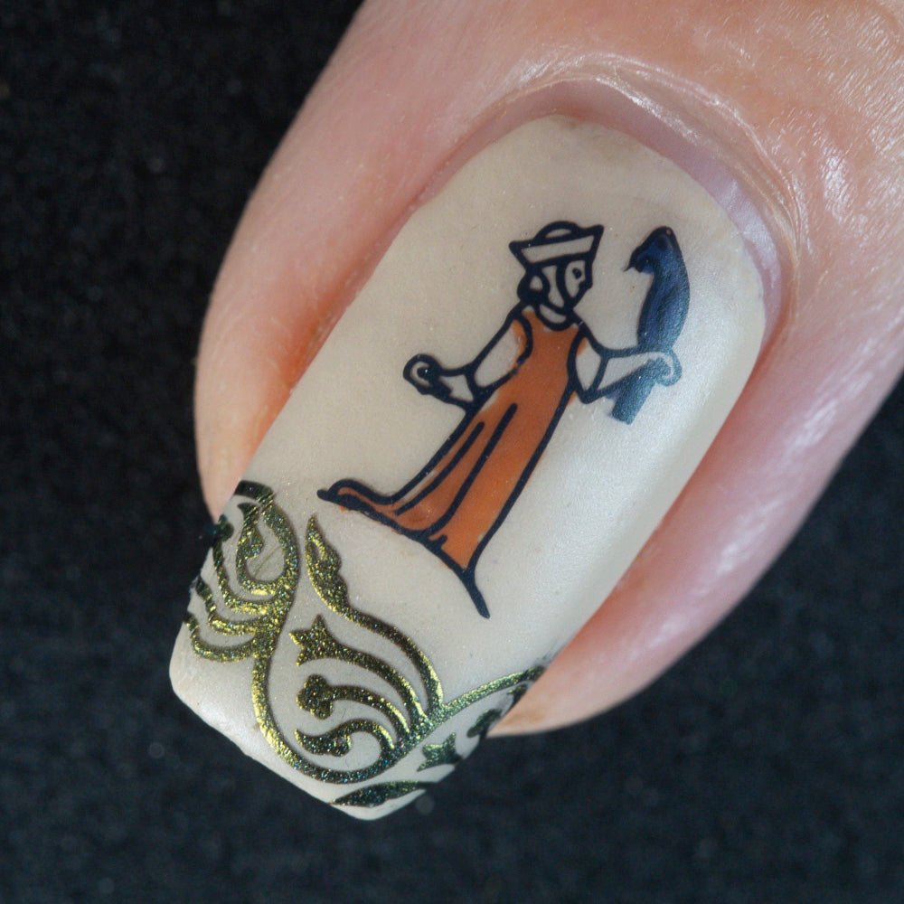 Stamping Plate by Hit the Bottle Polishes | Medieval Musings