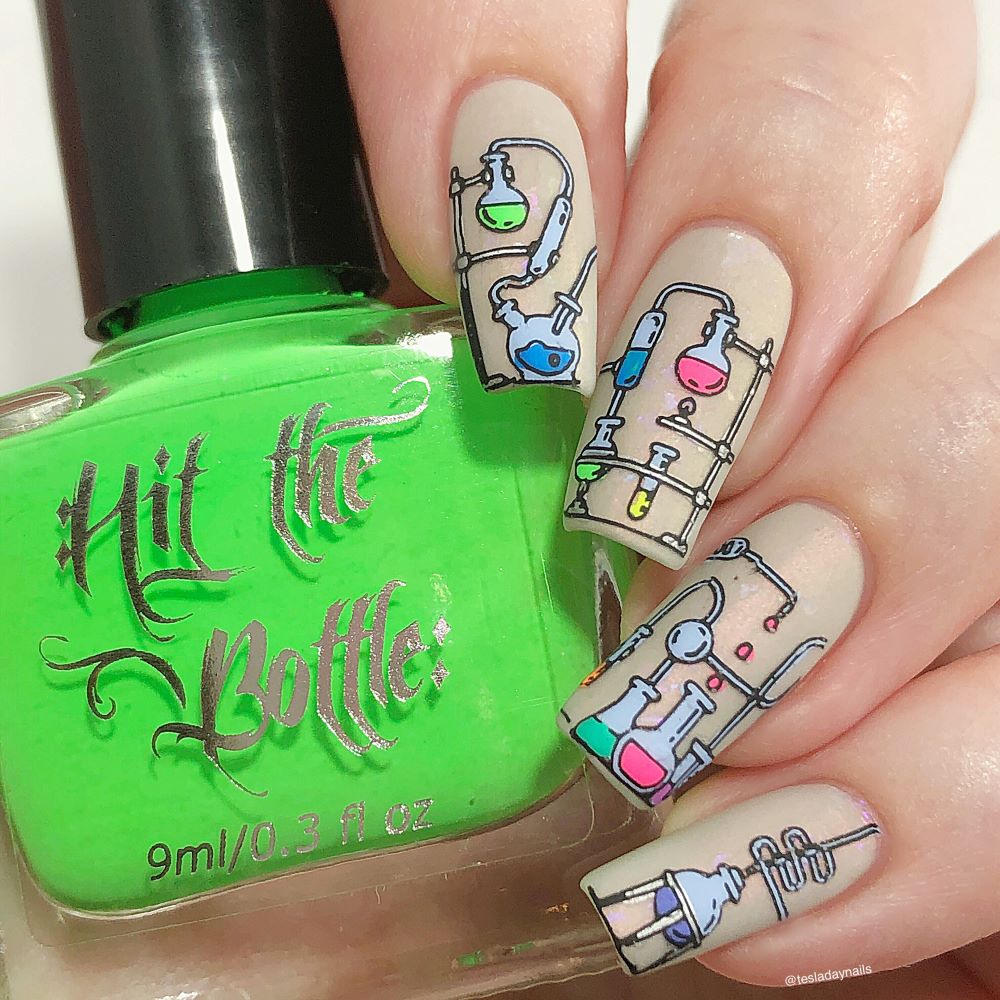 Stamping Plate by Hit the Bottle Polishes | For the Love of Science