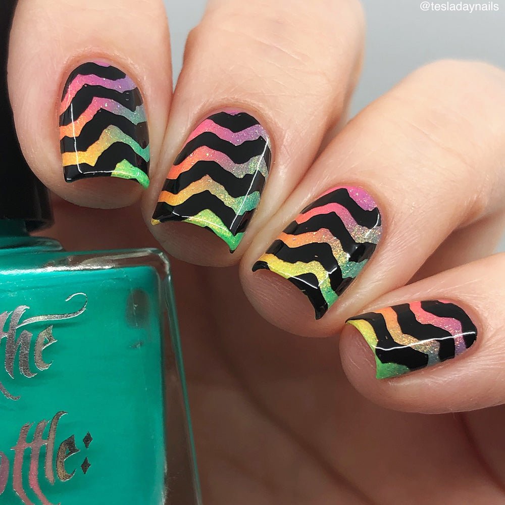 Stamping Plate by Hit the Bottle Polishes | So Creepin' Cute