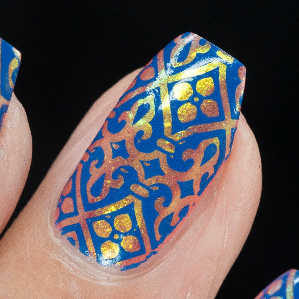 Stamping Plate by Hit the Bottle Polishes | Medieval Musings