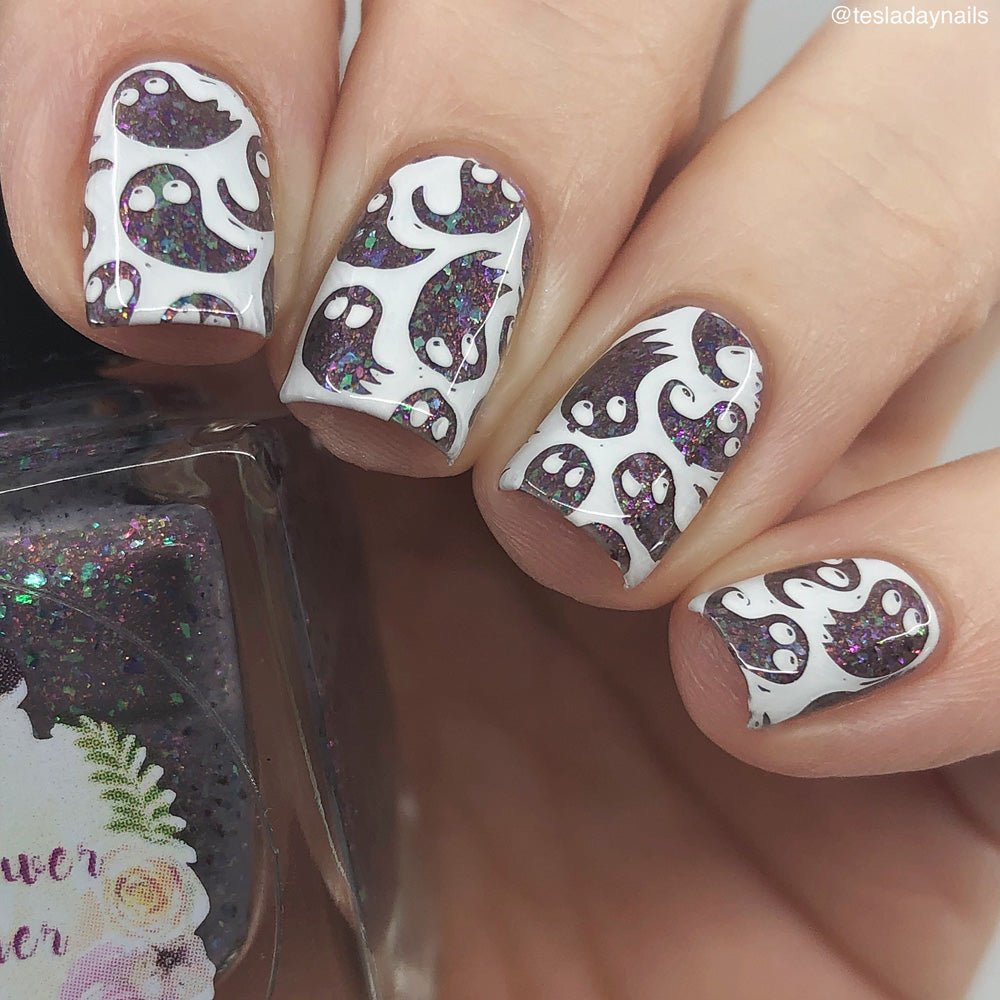 Stamping Plate by Hit the Bottle Polishes | So Creepin' Cute