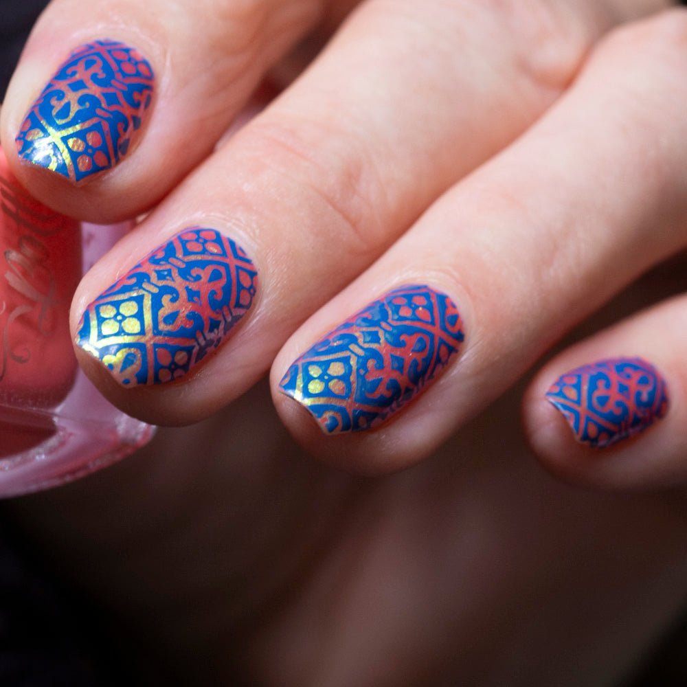 Stamping Plate by Hit the Bottle Polishes | Medieval Musings