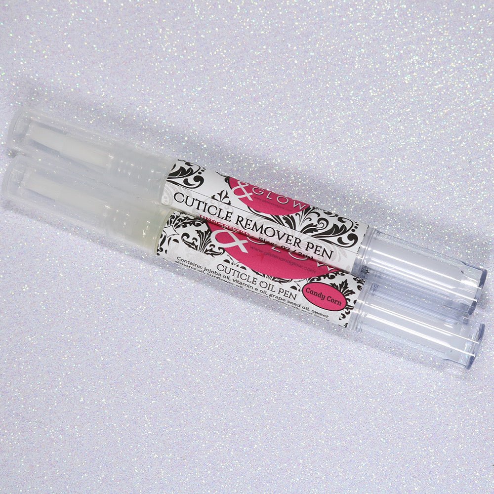 Cuticle Remover & Cuticle Oil Pen Duo by Glisten & Glow