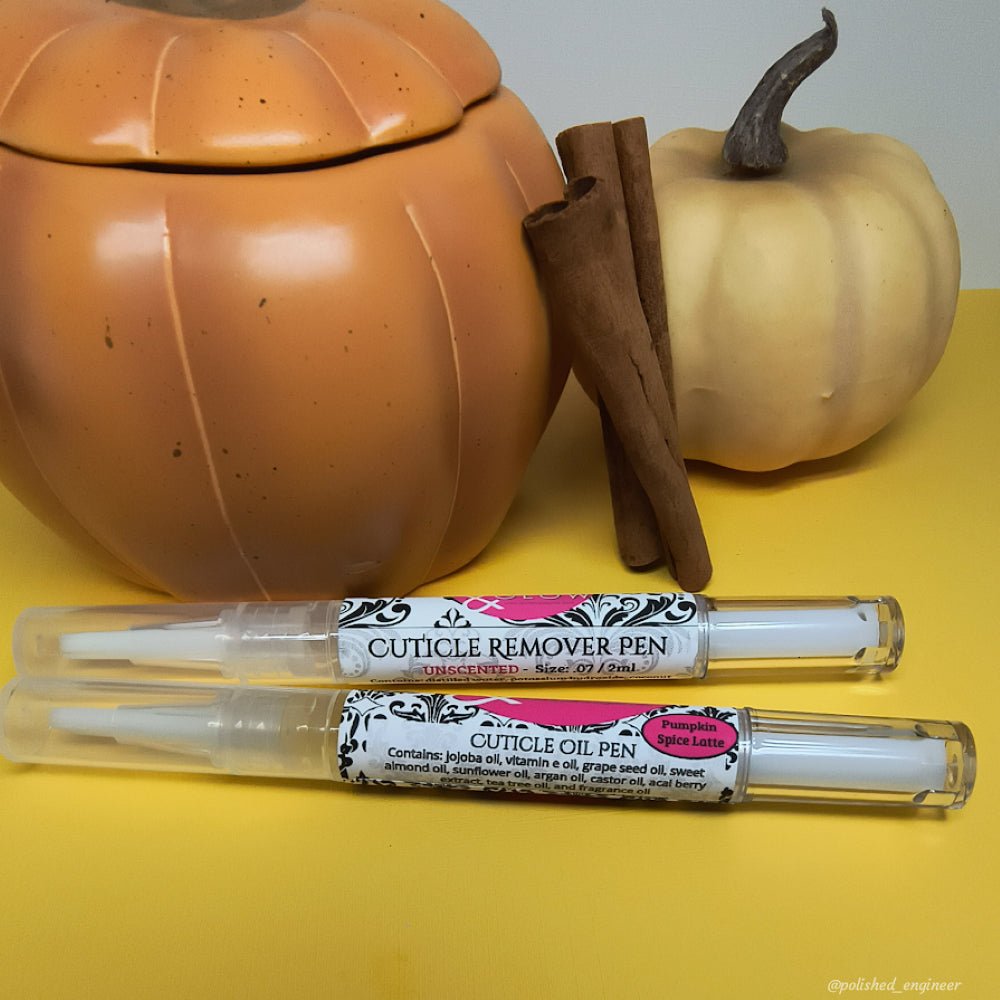 Cuticle Oil and Cuticle Remover Pens DUO by Glisten & Glow