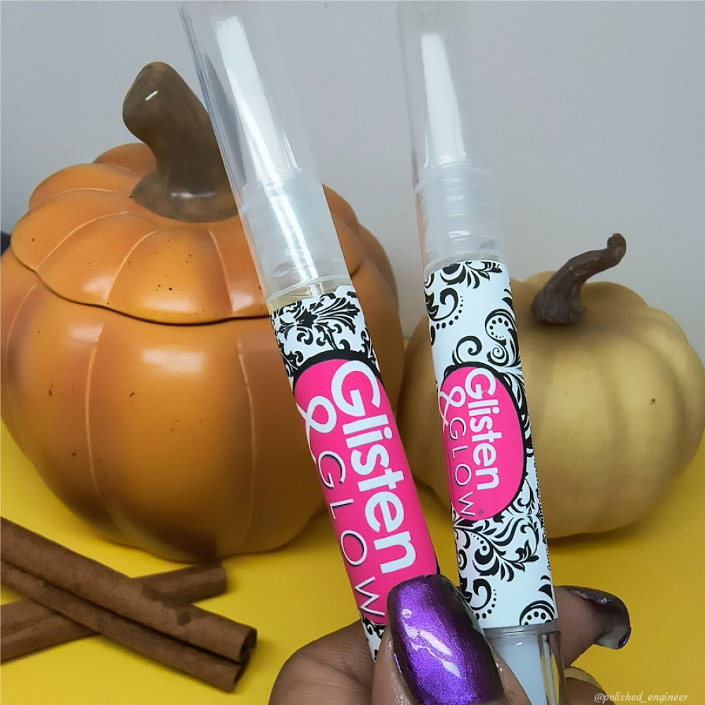 Cuticle Oil and Cuticle Remover Pens DUO by Glisten & Glow