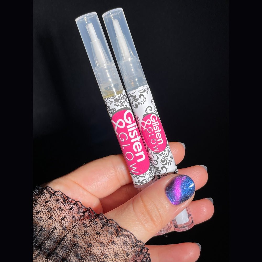 Cuticle Oil and Cuticle Remover Pens DUO by Glisten & Glow