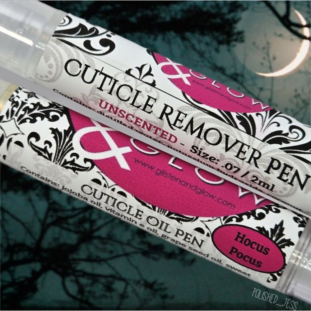 Cuticle Oil and Cuticle Remover Pen DUO by Glisten & Glow