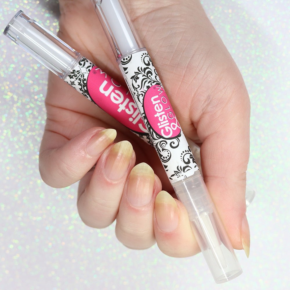 Cuticle Oil and Cuticle Remover Pens DUO by Glisten & Glow