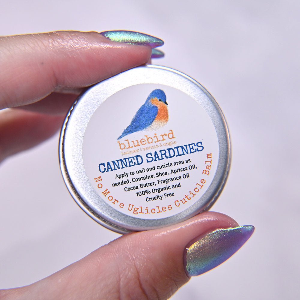 Cuticle Balm by Bluebird | No More Uglicles Canned Sardines
