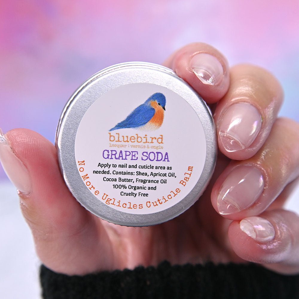 Cuticle Balm by Bluebird | No More Uglicles Grape Soda