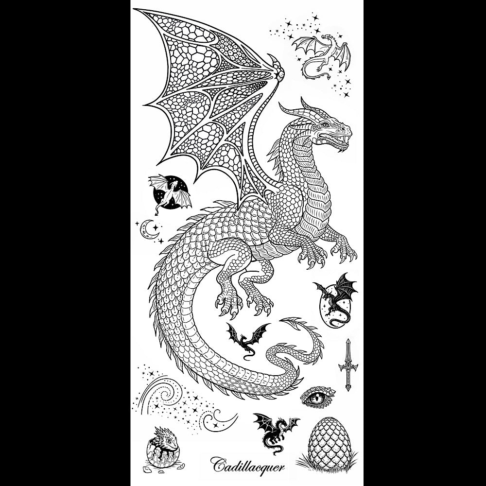 Stamping Plate by Cadillacquer | Dragons
