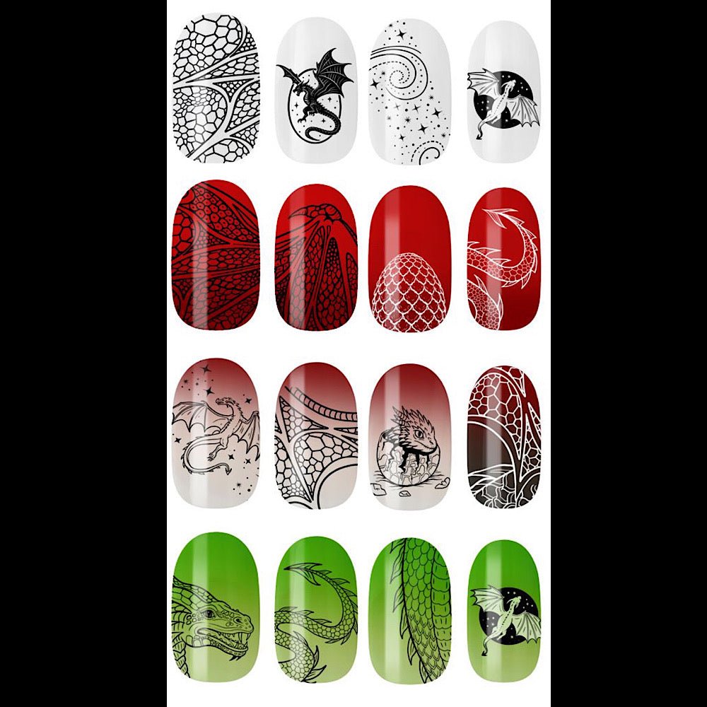 Stamping Plate by Cadillacquer | Dragons