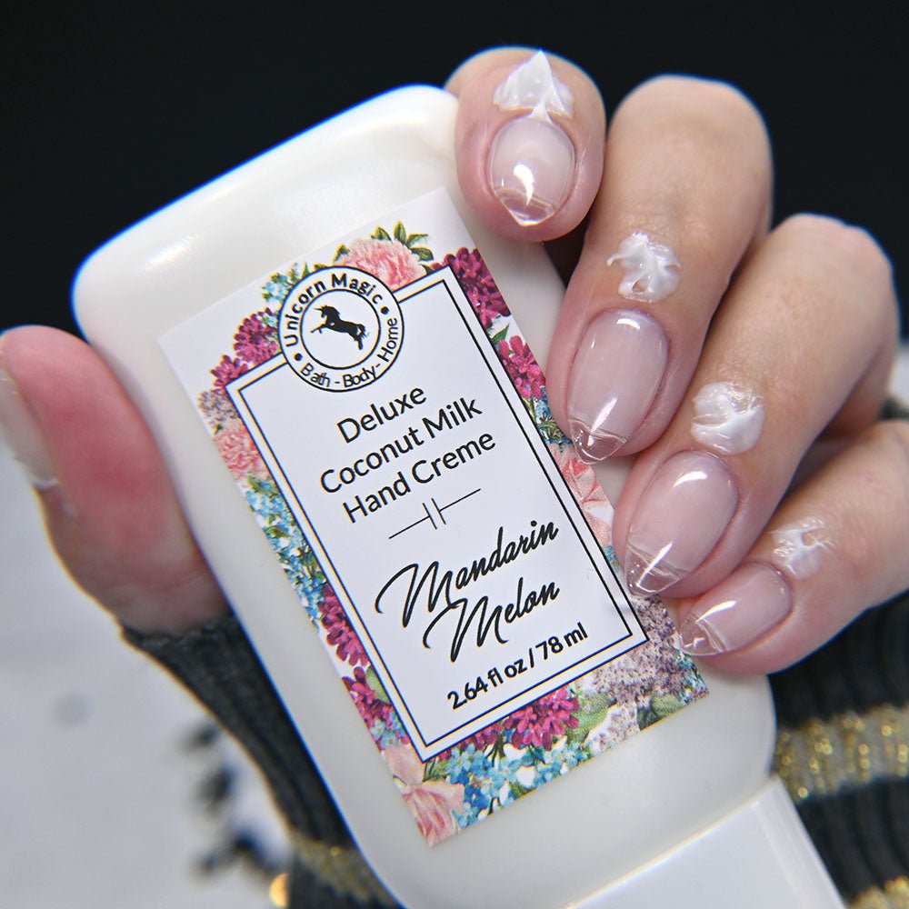 Unicorn Magic Skincare | Deluxe Coconut Milk Hand creme scented in Mandarin Melon