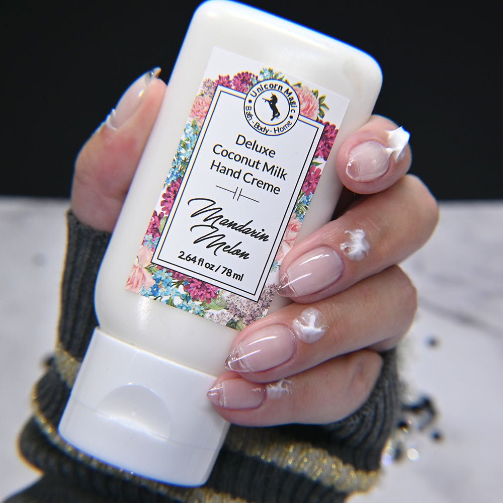 Unicorn Magic Skincare | Deluxe Coconut Milk Hand creme scented in Mandarin Melon