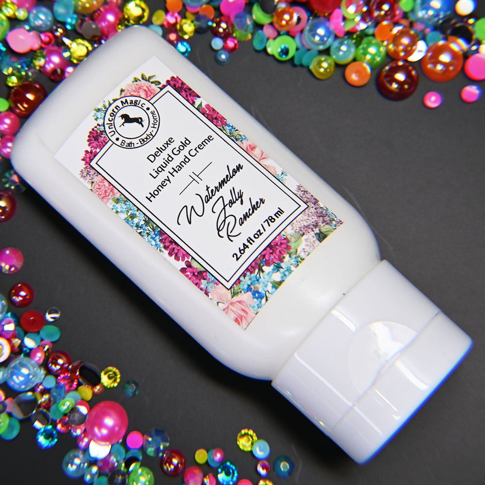 Unicorn Magic Skincare | Deluxe Liquid Gold Honey Handcreme scented in Watermelon Jolly Rancher