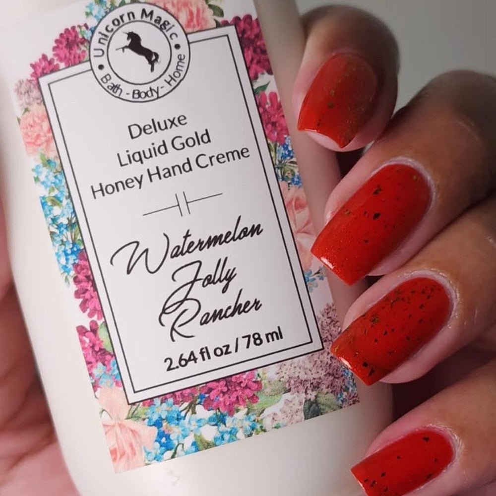 Unicorn Magic Skincare | Deluxe Liquid Gold Honey Handcreme scented in Watermelon Jolly Rancher