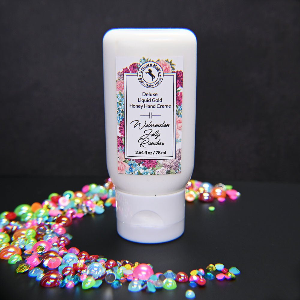 Unicorn Magic Skincare | Deluxe Liquid Gold Honey Handcreme scented in Watermelon Jolly Rancher