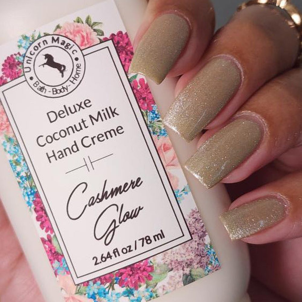 Unicorn Magic Skincare | Deluxe Coconut Milk Handcreme scented in Cashmere Glow