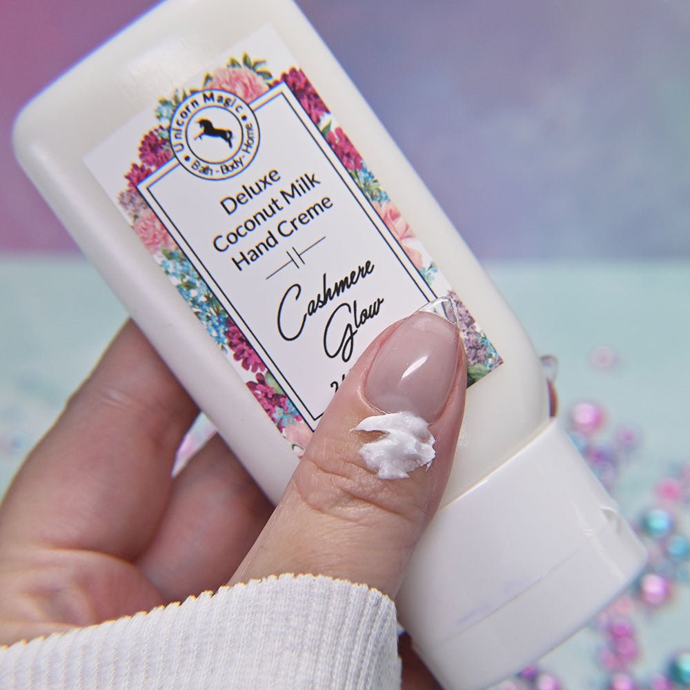 Unicorn Magic Skincare | Deluxe Coconut Milk Handcreme scented in Cashmere Glow