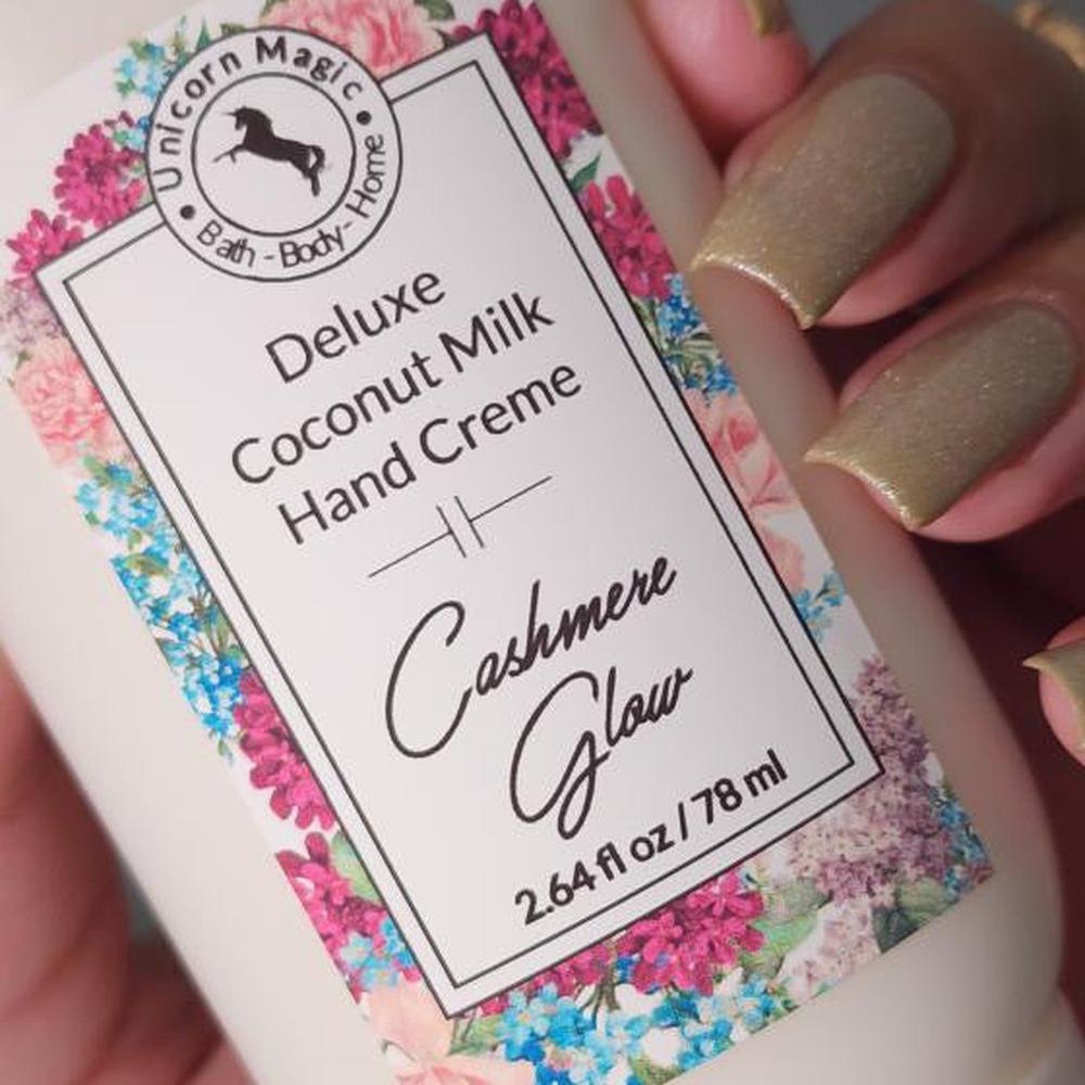 Unicorn Magic Skincare | Deluxe Coconut Milk Handcreme scented in Cashmere Glow