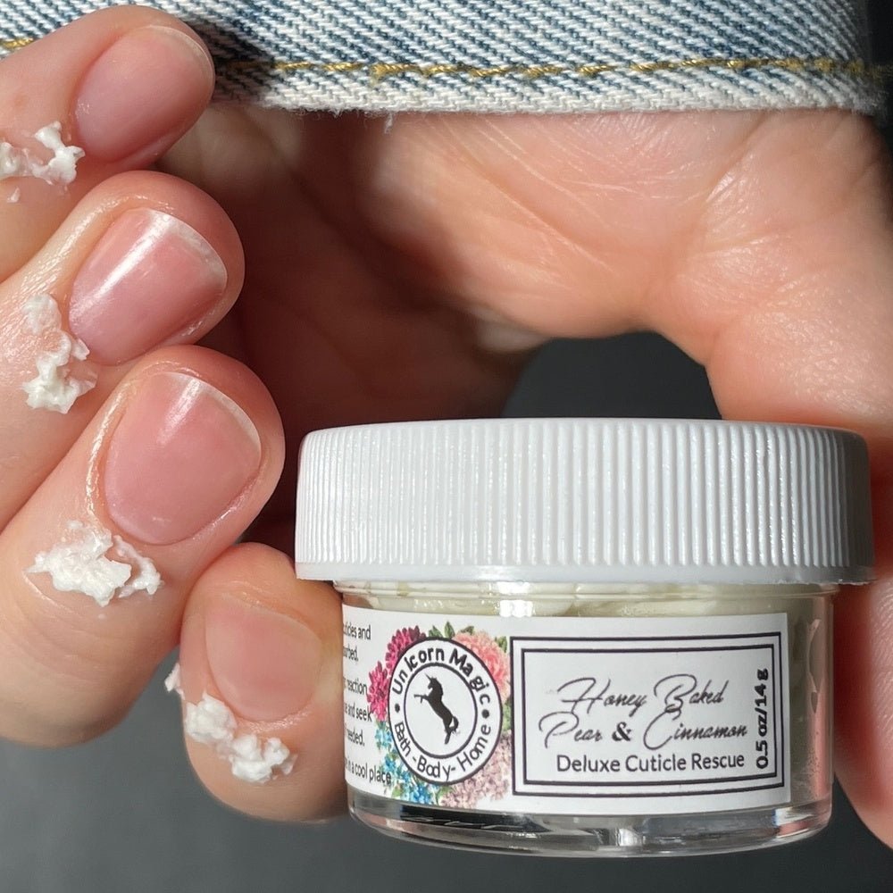 Unicorn Magic Skincare | Deluxe Cuticle Rescue scented in honey baked pear & cinnamon