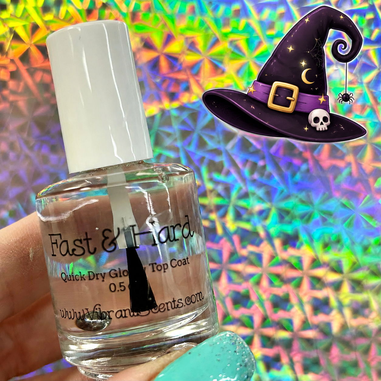 Top Coat by Vibrant Scents | Trick or Sweet Fast & Hard Top Coat