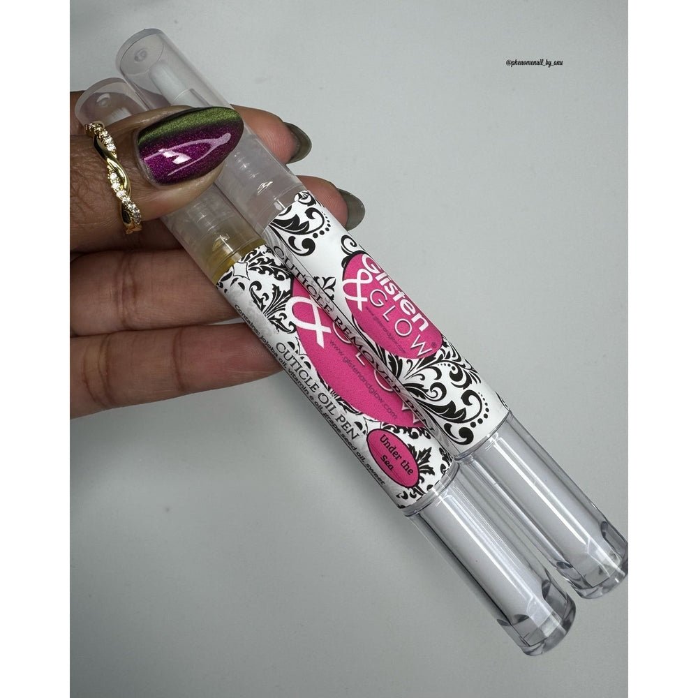 Cuticle Remover & Cuticle Oil Pen Duo by Glisten & Glow
