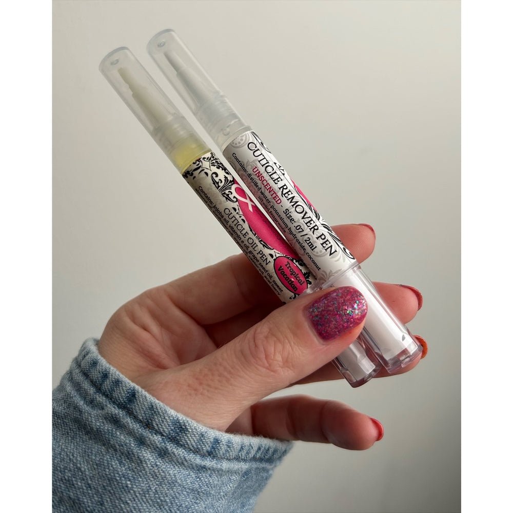 Cuticle Oil and Cuticle Remover Pens by Glisten & Glow