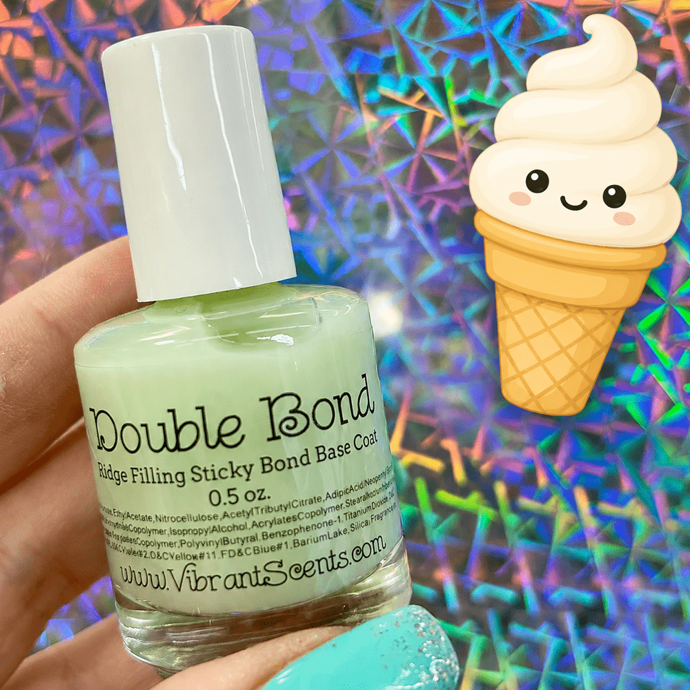 Base Coat by Vibrant Scents | Vanilla Ice Cream - Scented Double Bond Base Coat
