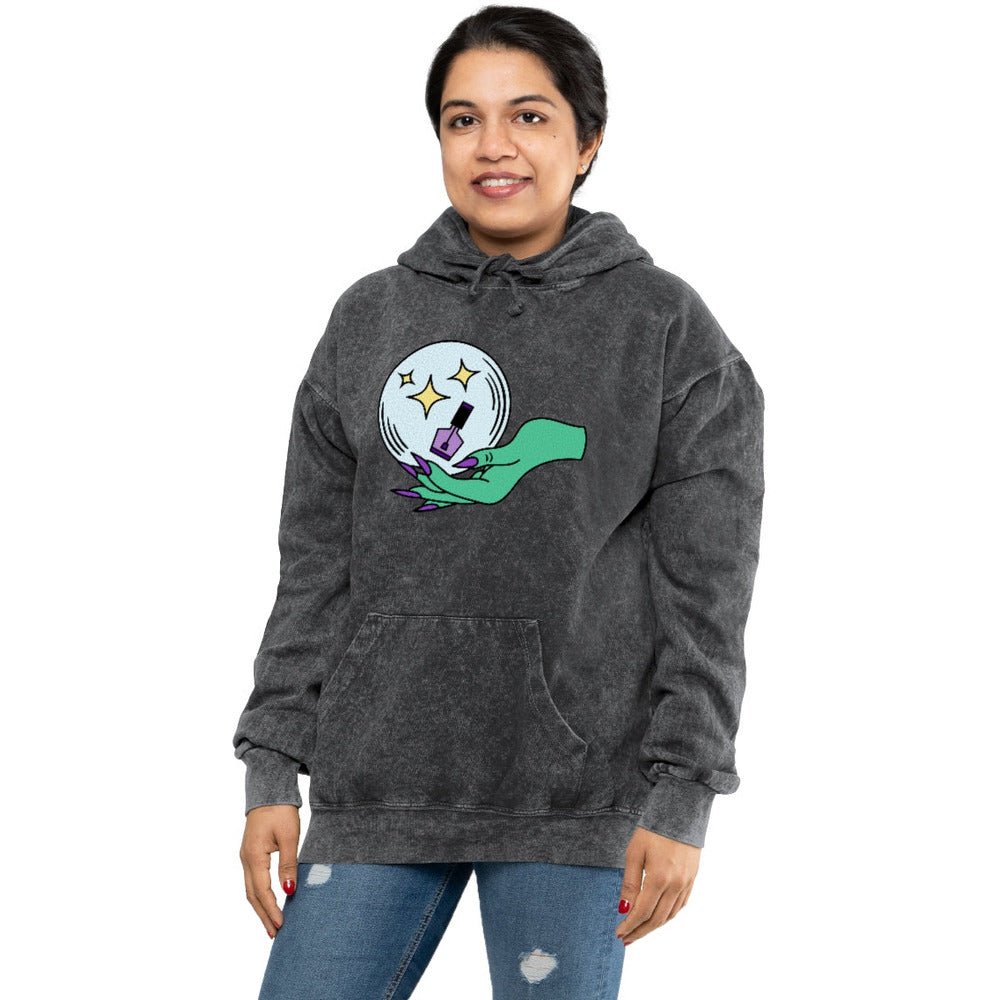 Crystal Ball Unisex Mineral Wash Hoodie